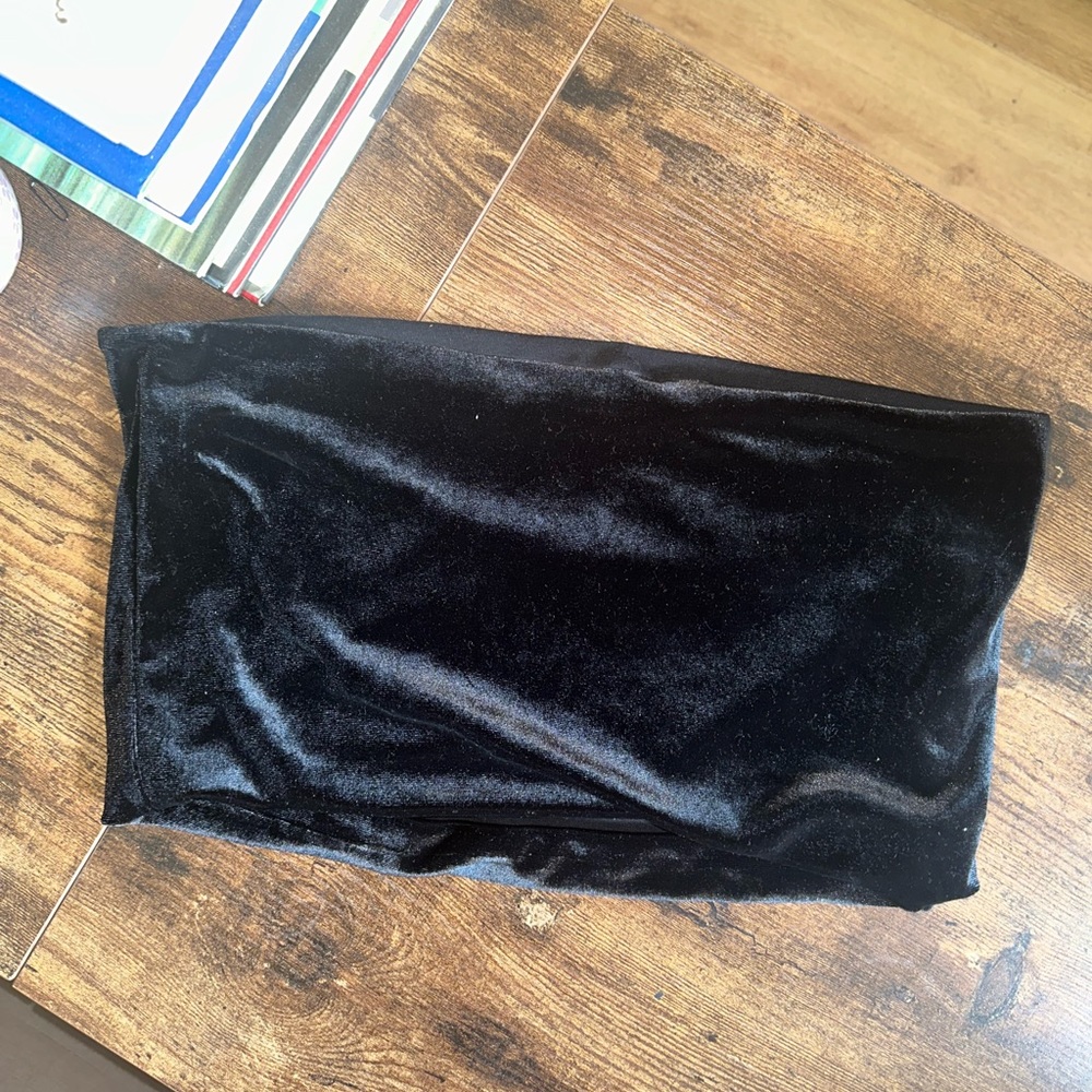 Topshop velvet tube top